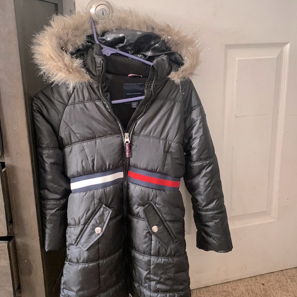 Girls Tommy Hilfiger puffer jacket from Macy’s